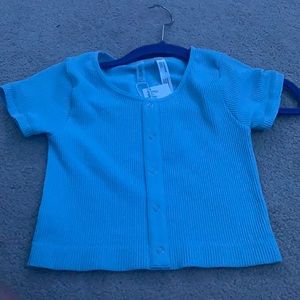 super cute baby blue tee!